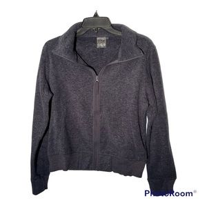 LOLE Gray Fleece Full Zip Up, Large